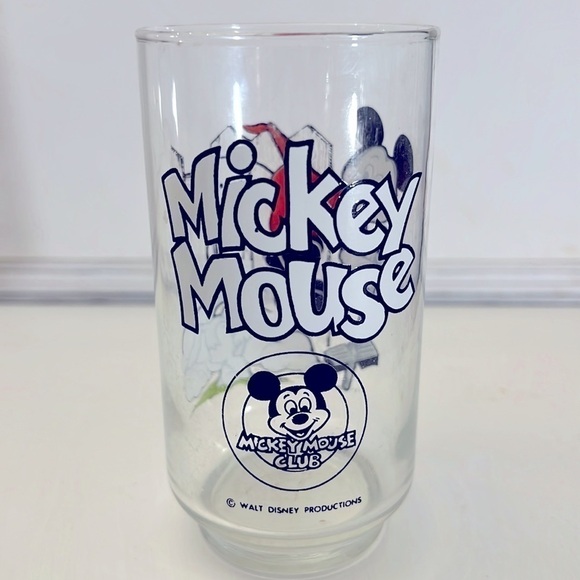 Libby Glass Vintage Mickey Mouse Club Mickey with Pogo Stick - Picture 1 of 4